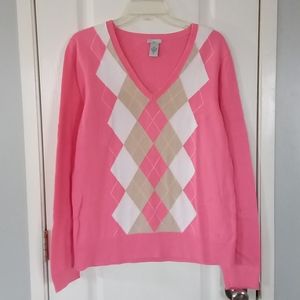 Izod Golf Argyle Sweater XL